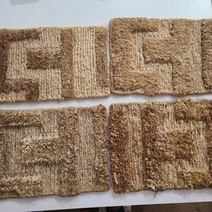 Vintage Woven Jute Rope Placemats Set of 4 – Rustic Farmhouse Boho Table Decor